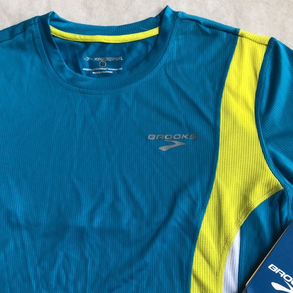 Brooks Men's Rev Long Sleeve II Running Shirt Lightweight Breathable Blue Size S - Picture 2 of 13